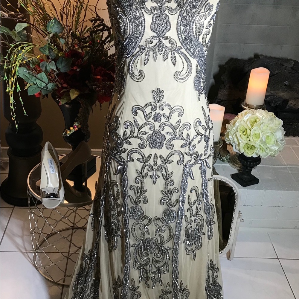 Sequined Evening Gown